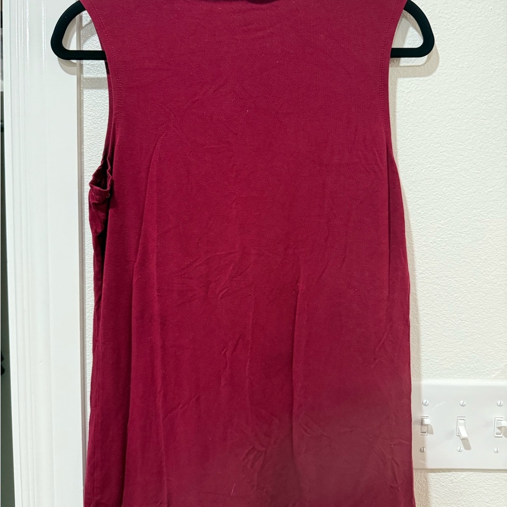 Sleeveless Red Top